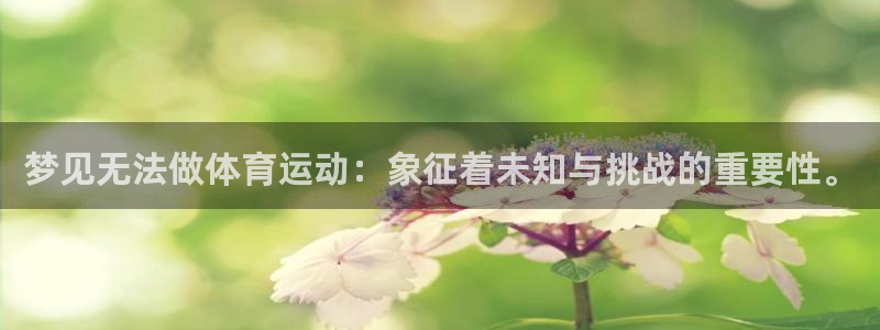 红蓝体育综合官网：梦见无法做体育运动：象征着未知与挑战的重要性。