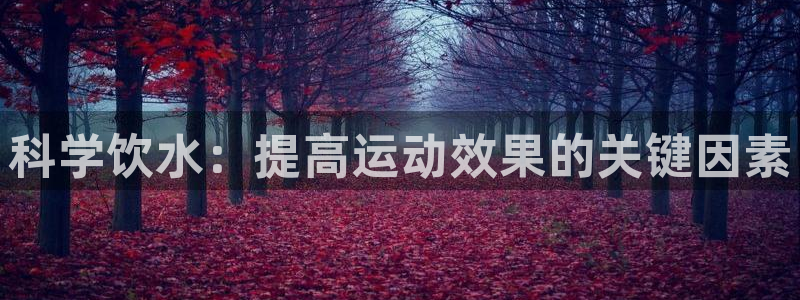 红蓝体育真假：科学饮水：提高运动效果的关键因素
